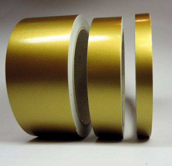 Zierstreifen gold metallic in in 10 m Länge für Auto Boot Klebeband Dekorstreifen Tuningstreifen Autofolie Siviwonder