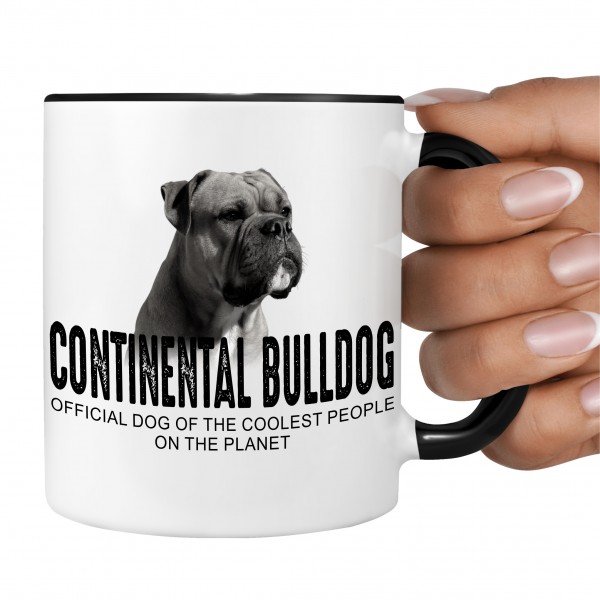 Continental Bulldog Conti Bully Bull Schweiz Dog cool Leute lustig Dog Tasse Kaffeetasse Kaffeebecher happy Design by Siviwonder