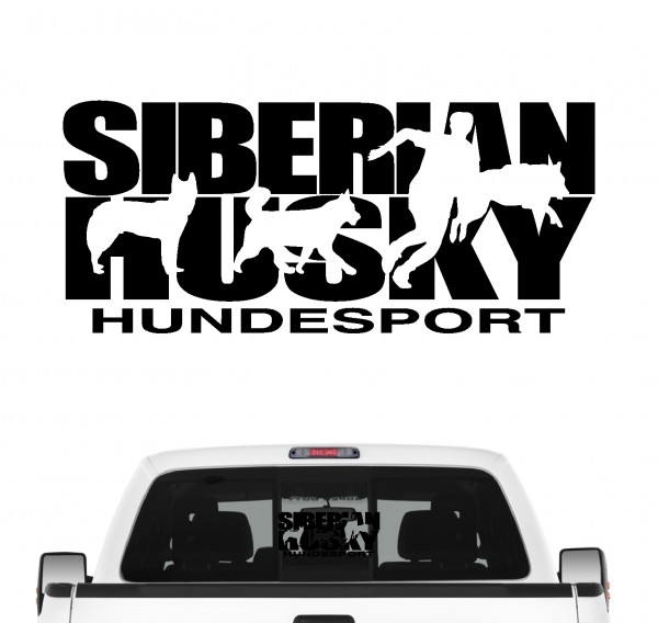 Siberian Husky Hundesport Auto Aufkleber Hund Folie Chukcha Icee Sibirien