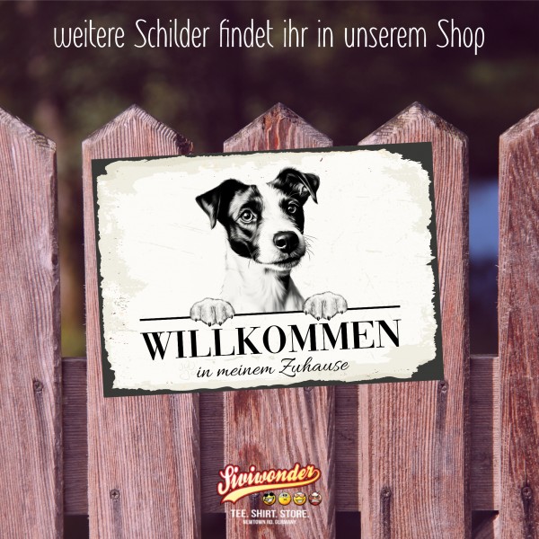 Hundeschild Willkommen Zuhause Jack Russell Terrier Schild