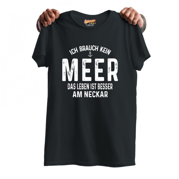 Neckar Sportboot Boot Shirt Meer Unisex T-Shirt Motorboot Kapitän Motorboot Bootsfahrer Stuttgart