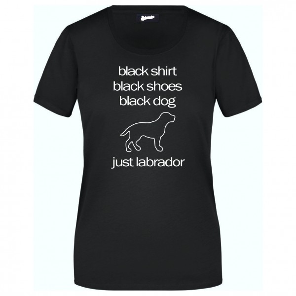 Labrador Black Dog Unisex T-Shirt Hundemotiv Labby Retriever Lab Labbie