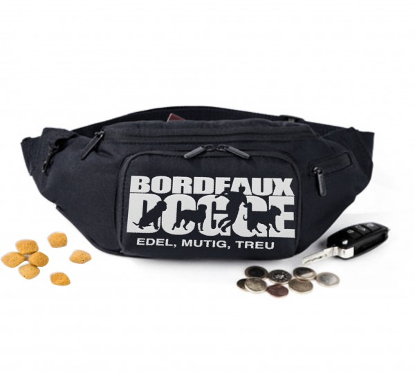 Bordeauxdogge Dog Hundesport Gürteltasche Bauchtasche Hund Stickerei