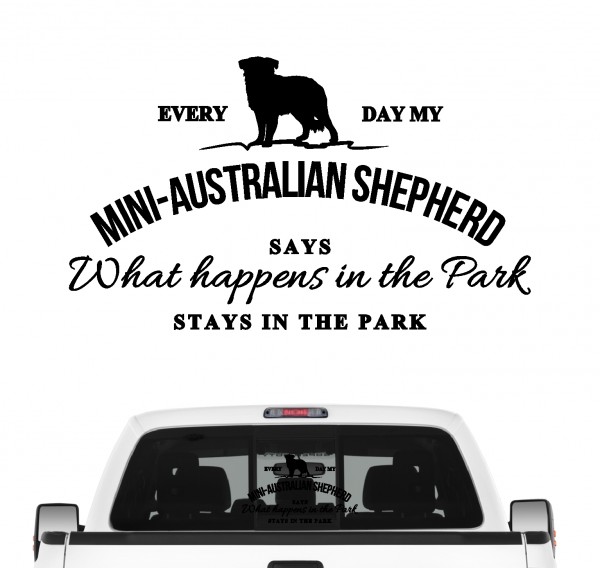 Mini Australian Shepherd Vintage Hundeaufkleber Hundemotiv Auto Folie Aussie