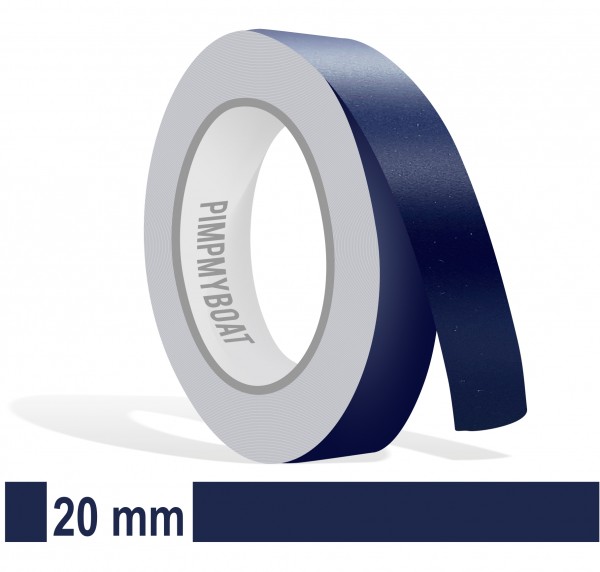 Zierstreifen stahlblau 20mm dunkelblau blau marine Matt in in 10 m Länge für Auto Boot Klebeband Dekorstreifen Tuningstreifen Autofolie Siviwonder