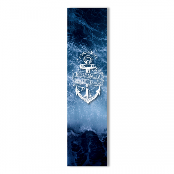 Skillful Sailor Schild Anchor Wellen Spruch Türschild Warnschild Metallschild Ocean Sea