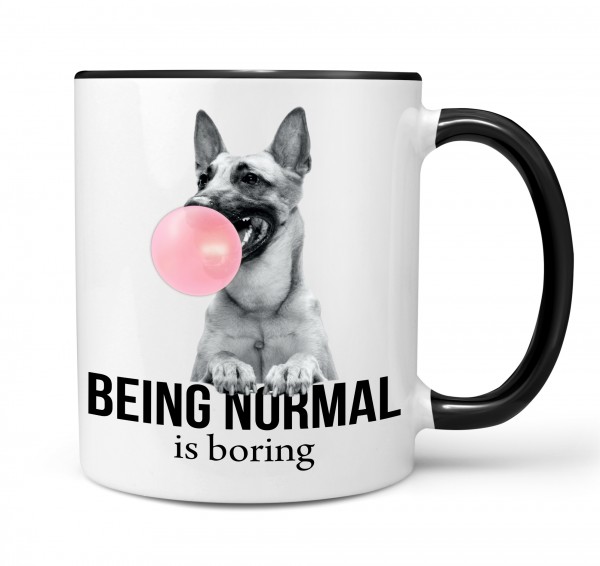 Malinois mit Kaugummi Bubble normal Dog Freund Tasse Kaffee lustig Kaffeebecher Mug Design Design by Siviwonder