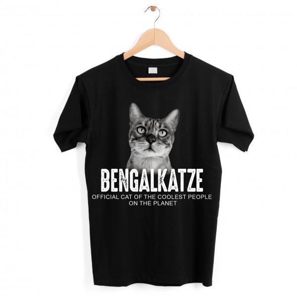 Bengal Katze Leopardkatze Cat Unisex Shirt Officialcool Leute lustig Hundemotiv T-Shirt