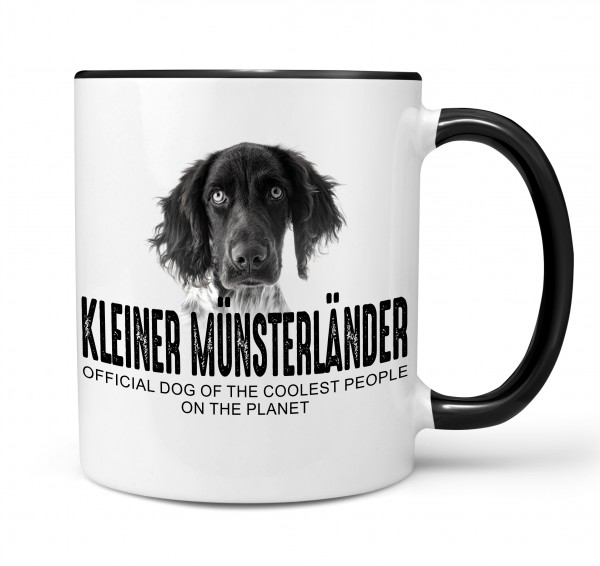 Münsterländer kleiner Munsterlander Vorstehhund Heidewachtel Munster Dog Tasse Kaffeetasse Kaffeebecher happy Design by Siviwonder