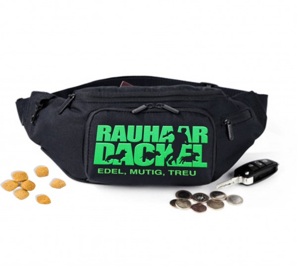 Rauhaardackel Hundesport Hundemotiv Gürteltasche Tasche Hund Stickerei