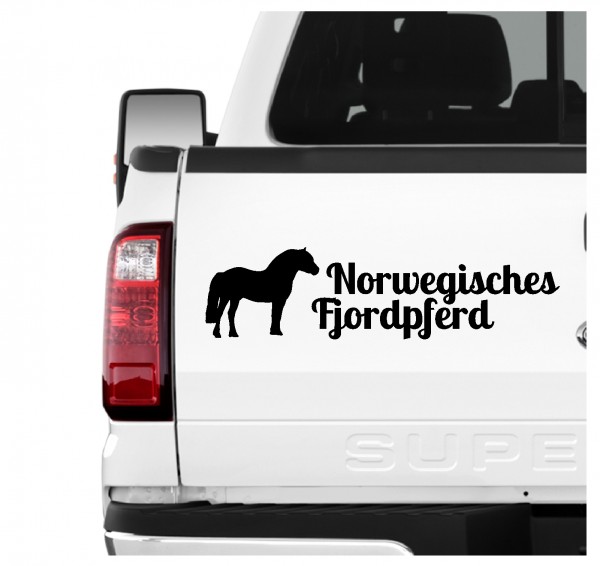 Norwegisches Fjordpferd Freizeit Reiten Fahren Pferdesport Aufkleber 3er Set Pferdeaufkleber Pferd reiten Auto Folie by SIVIWONDER