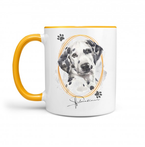 Dalmatiner Tasse SIGNATURE DOGS Punkte Dalmi Hund Motiv Hundemotiv Kaffee