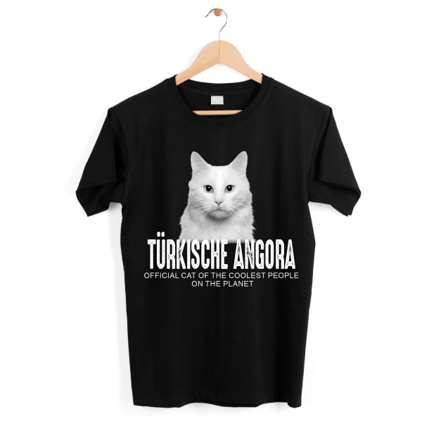 Türkische Angora Türkei Official Cool Katze Cat Unisex Shirt Katzenmotiv T-Shirt