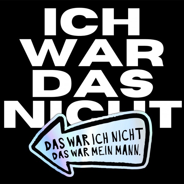 Aufkleber Auto Kratzer Mann wars Holo Folie lustig Hologramm Oilslick Regenbogen Deko Tuning Digitaldruck Motiv by SIVIWONDER