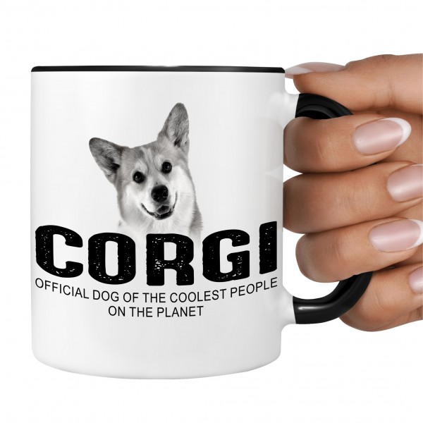 Welsh Corgi Corgie Pembroke Cardigan Cardi Dog cool Leute lustig Dog Tasse Kaffeetasse Kaffeebecher happy Design by Siviwonder