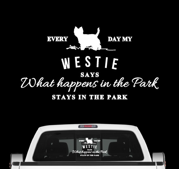 Westie Vintage Hundeaufkleber Hundemotiv FolieWest Highland White Terrier Roseneath Westy