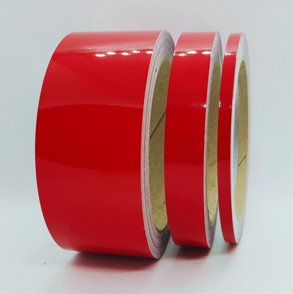 Zierstreifen reflektierend rot 5mm 10 m Länge für Auto Boot Klebeband Dekorstreifen Reflexstreifen Tuningstreifen Autofolie Siviwonder