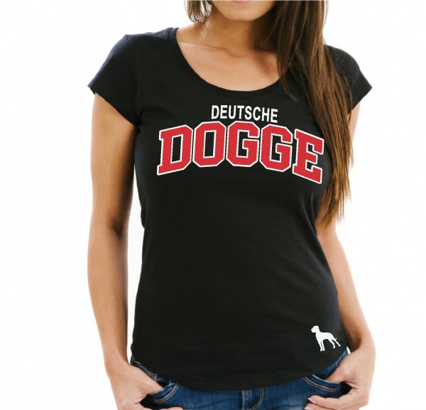 Deutsche Dogge Damen T-Shirt Extreme Hundemotiv German Great Dane Grand Danois
