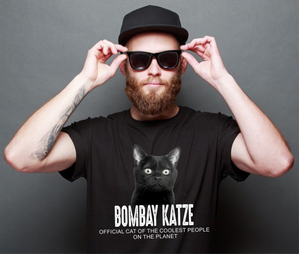 Bombay Katze Official Cool Katze Cat Unisex Shirt Katzenmotiv T-Shirt