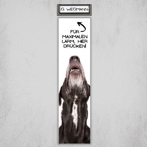 Hund Mischling Dog Türschild Warnschild Hundeschild Schilder happy Design by Siviwonder