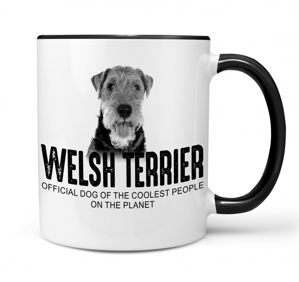 Welsh Terrier Welshie WT kleiner Airedale Dog Tasse Kaffeetasse Kaffeebecher happy Design by Siviwonder