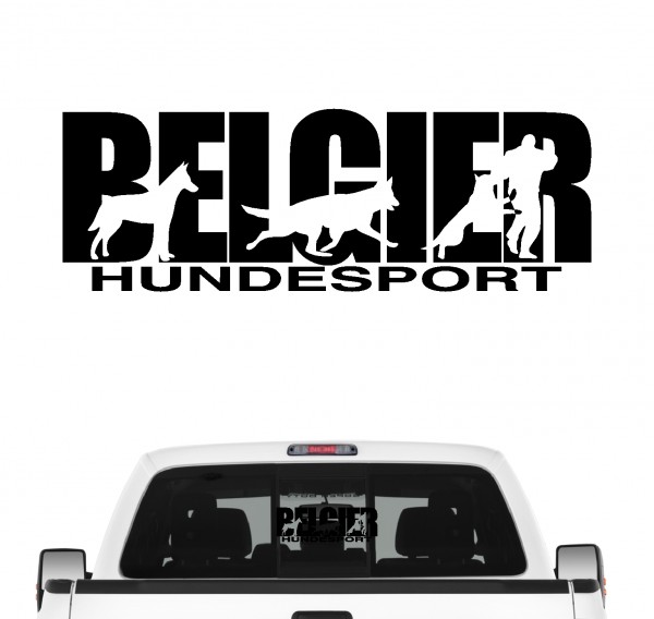 Belgier Hundesport Autoaufkleber Hund Folie Aufkleber Schäferhund Belgischer