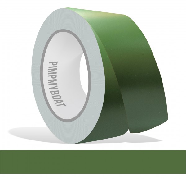 Zierstreifen army dunkelgrün olive grün khaki seidenmatt in in 10 m Länge für Auto Boot Klebeband Dekorstreifen Tuningstreifen Autofolie Siviwonder