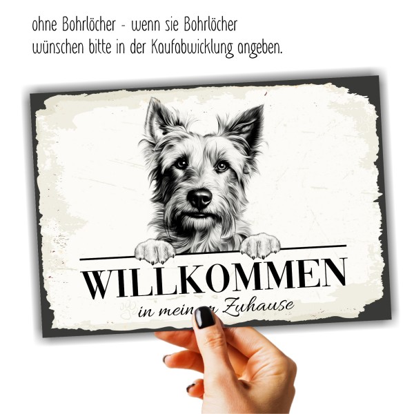 Hundeschild Willkommen Zuhause Australian Terrier