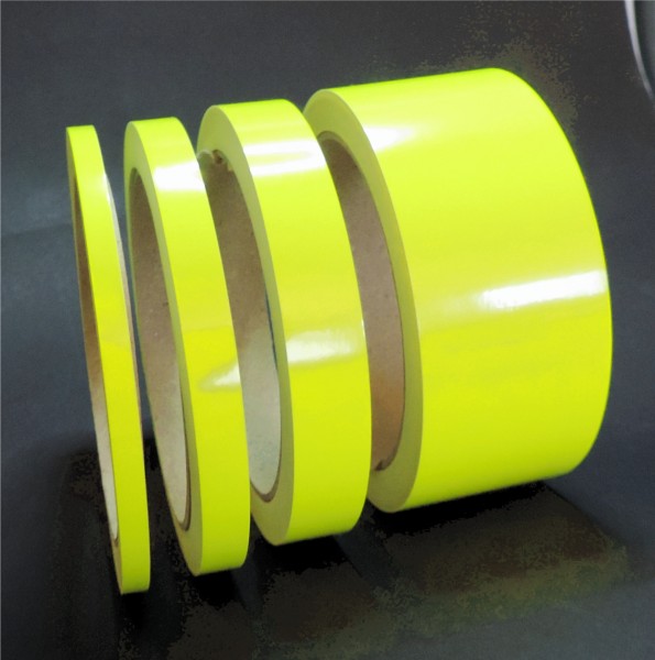 Zierstreifen neon gelb - neongelb fluor in in 10 m Länge für Auto Boot Klebeband Dekorstreifen Tuningstreifen Autofolie Siviwonder