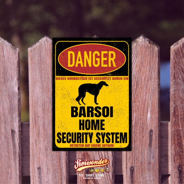 Barsoi Borzoi Russischer Windhund Russian Wolfhound Schild