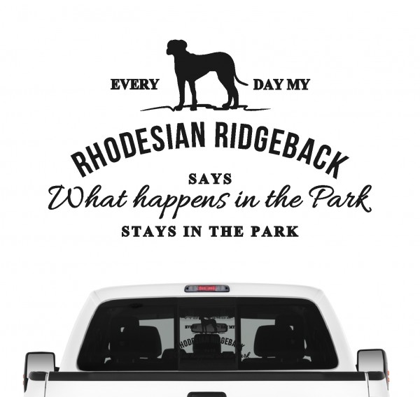Rhodesian Ridgeback Vintage Hundeaufkleber Hundemotiv Auto Folie RR Löwenhund
