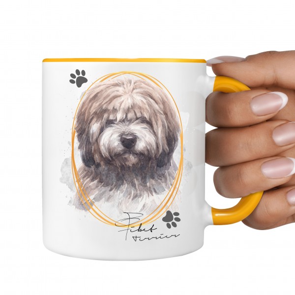 Tibet Terrier Tsang Tasse SIGNATURE DOGS Hund Motiv Hundemotiv Kaffee