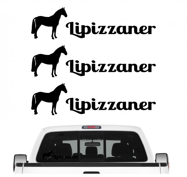 Lipizzaner Sportpferd Schimmel Dressur Spanische Hofreitschule Hohen Schule Aufkleber 3er Set Pferdeaufkleber Pferd reiten Auto Folie by SIVIWONDER