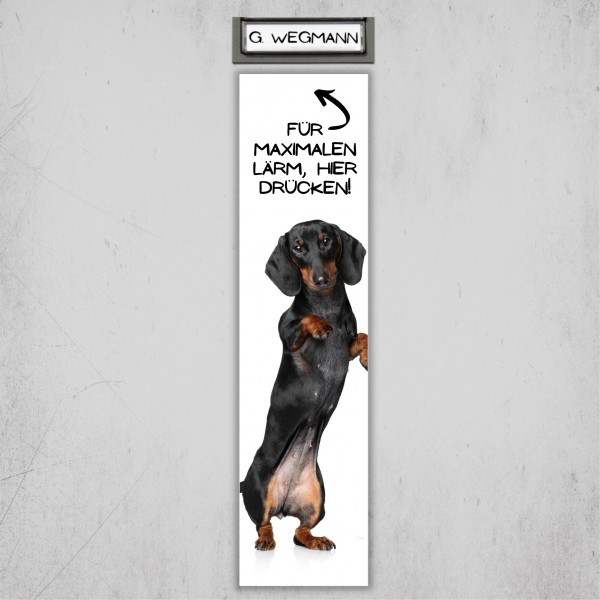 Dackel Teckel Dachshund Wiener Dog Türschild Warnschild Hundeschild Schildr happy Design by Siviwonder