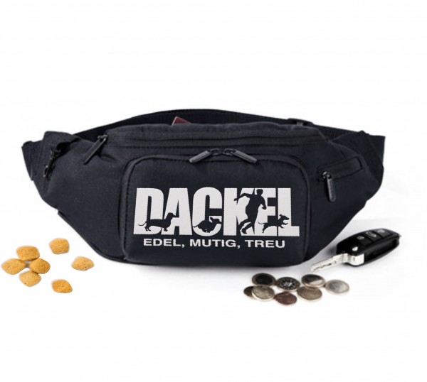 Dackel Teckel Dachshund Dog Hundesport Gürteltasche Hund Stickerei