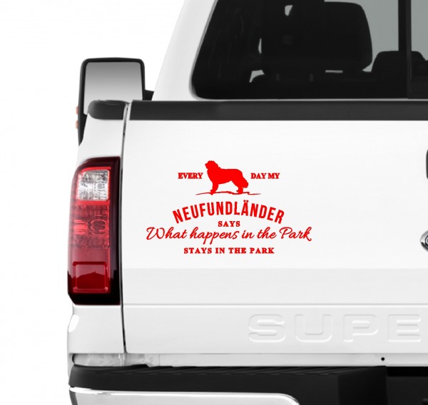 Neufundländer Vintage Hundeaufkleber Hundemotiv Auto Folie Newfoundland Neufi