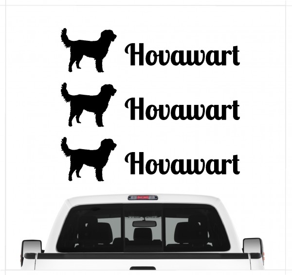 Hovawart Hovi Working hovewart Dog 3er Set AUTOAUFKLEBER Aufkleber Hunde Hundemotiv by SIVIWONDER