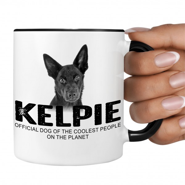 Kelpie Australian Barb Dog Tasse Kaffeetasse Kaffeebecher happy Design by Siviwonder