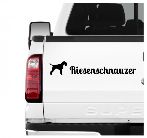 Riesenschnauzer Schnauzer Münchner Russian Bear Riesen 3er Set AUTOAUFKLEBER Aufkleber Hunde Hundemotiv by SIVIWONDER