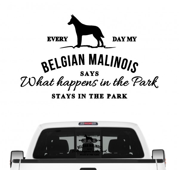 Malinois Vintage Hundeaufkleber Hundemotiv Auto Folie Belgian Mali Schäferhund