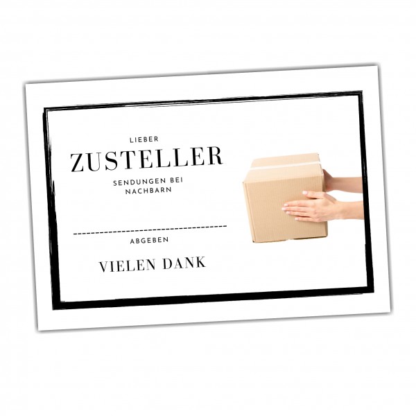 Pakete bitte beim Nachbarn .......... abgeben Schild Versand - Abstellgenehmigung - Ablageort - GarageSpruch Türschild Warnschild Metallschild