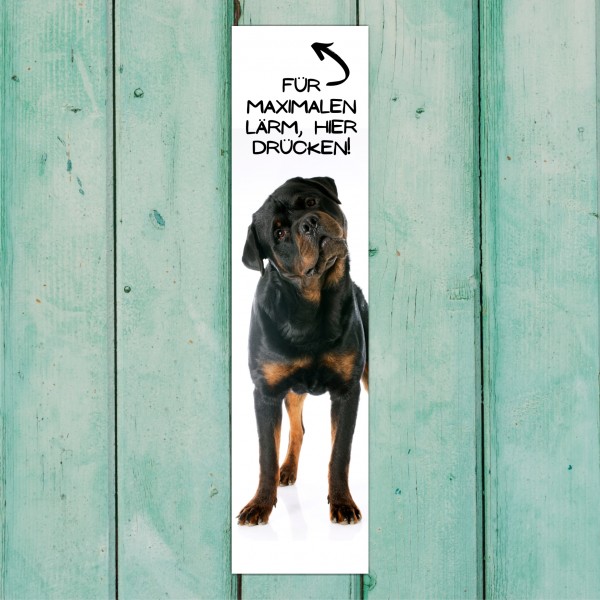 Rottweiler Rottie Rotty Rott Dog Türschild Warnschild Hundeschild Schildr happy Design by Siviwonder