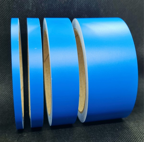 Zierstreifen Matt azurblau azur blau hellblau 5mm in in 10 m Länge für Auto Boot Klebeband Dekorstreifen Tuningstreifen Autofolie Siviwonder