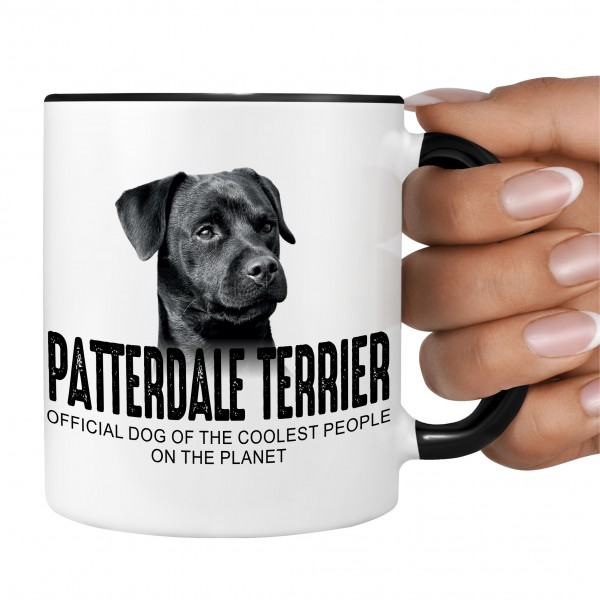 Patterdale Terrier Dog Tasse Kaffeetasse Kaffeebecher happy Design by Siviwonder