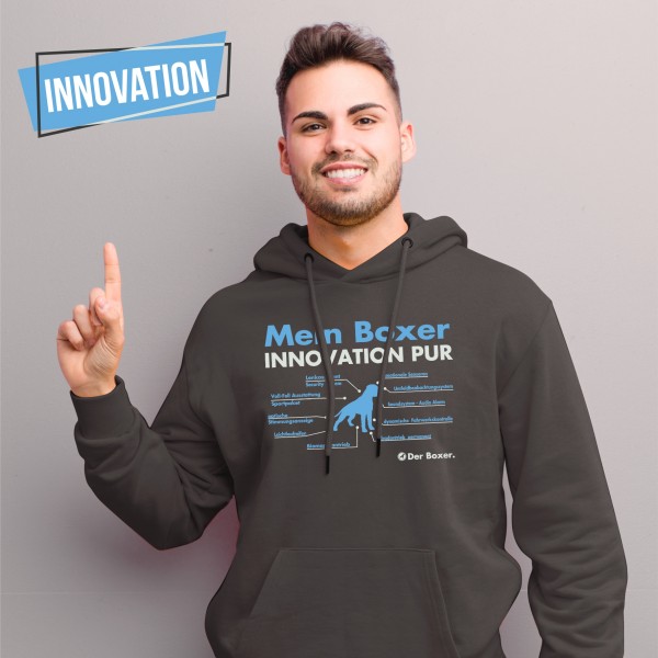Boxer Sweatshirt Innovation Hoodie Hundemotiv deutscher german Dog