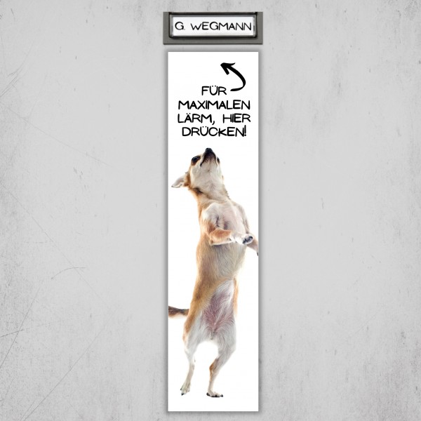 Chihuahua Chi Chis Kurzhaar Motiv Chiwawa dog Schiwawa Dog Türschild Warnschild Hundeschild Schildr happy Design by Siviwonder