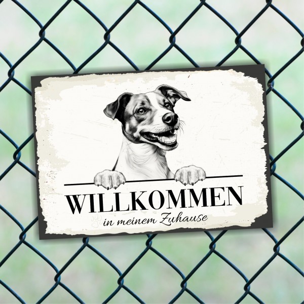 Hundeschild Willkommen Zuhause Jack Russell Terrier Schild