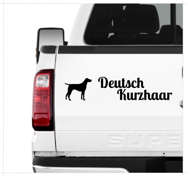 Deutsch Kurzhaar DK Deutscher kurzhaariger Vorstehhund German Shorthaired Pointer Jagdhund Jäger Dog 3er Set AUTOAUFKLEBER Aufkleber Hunde Hundemotiv by SIVIWONDER