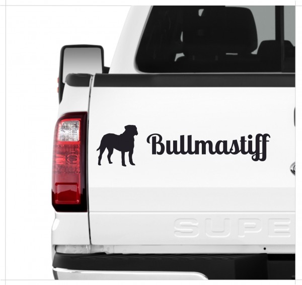 Bullmastiff Mastiff Bulldogge Dog 3er Set AUTOAUFKLEBER Aufkleber Hunde Hundemotiv by SIVIWONDER